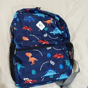 Kids Blue Dinosaur Backpack